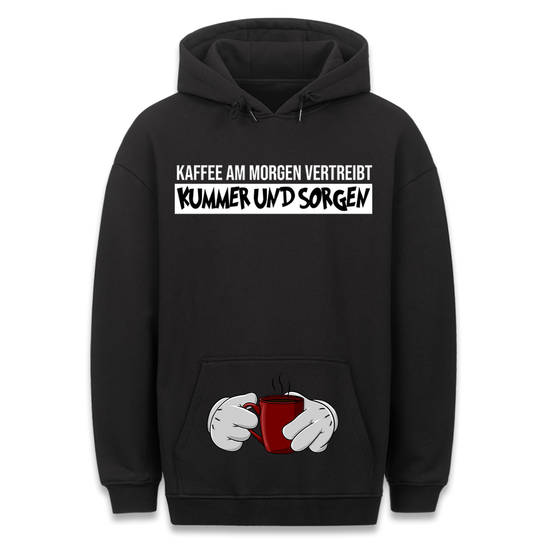 Kummer und Sorgen - Hoodie Bauchtaschendruck