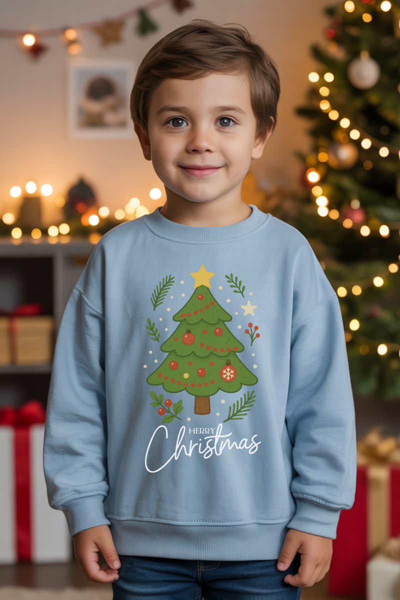 Merry Christmas Tree - Sweatshirt Kids