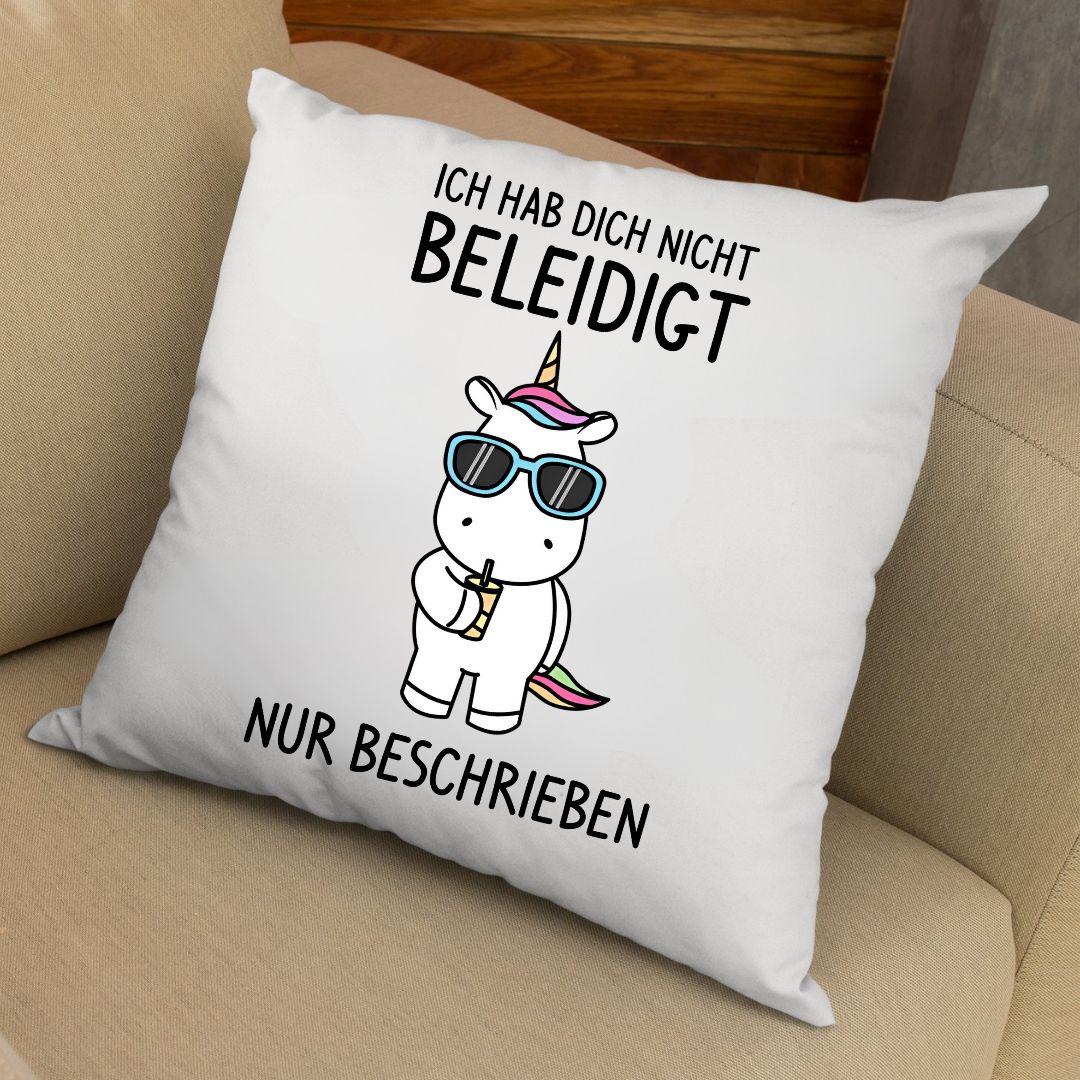 Nicht beleidigt nur beschrieben - Kissen