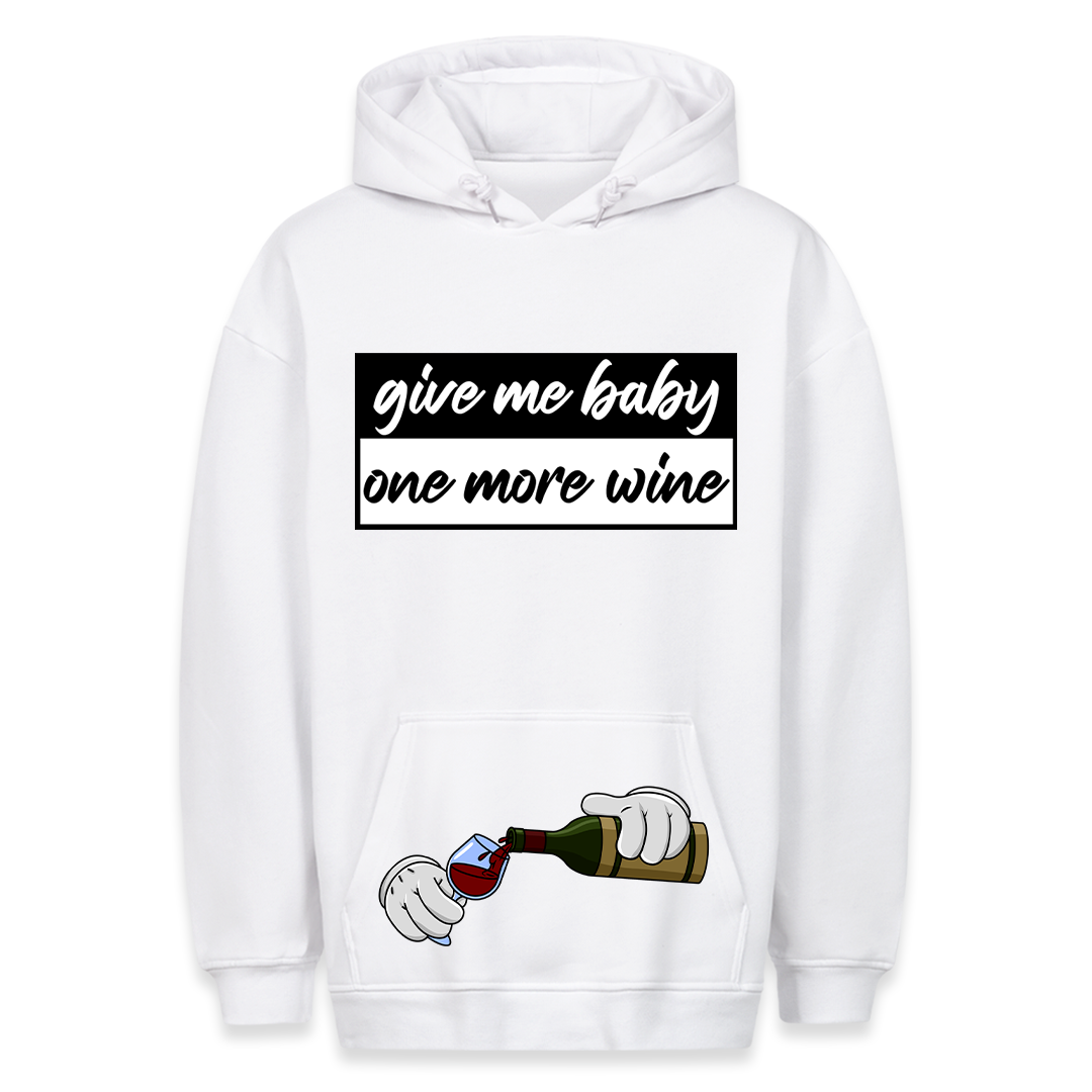 One more wine - Hoodie Bauchtaschendruck