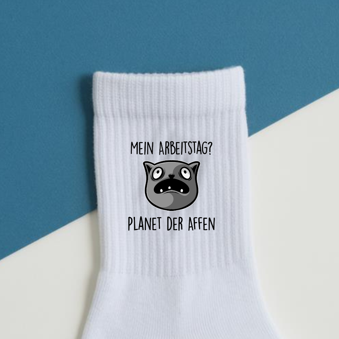 Arbeitstag Affen - Socken