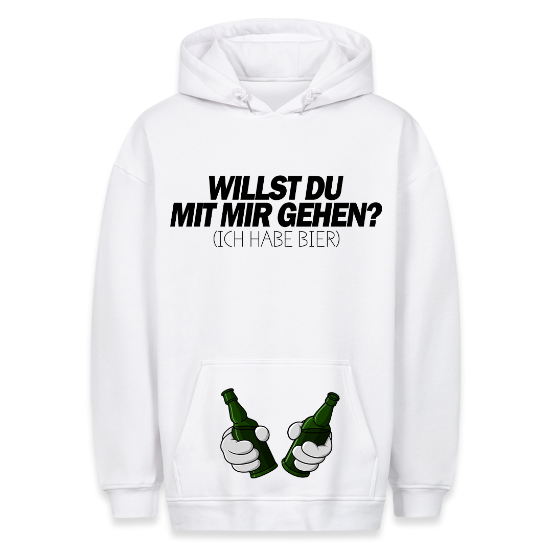 Bier Zombie - Hoodie Bauchtaschendruck