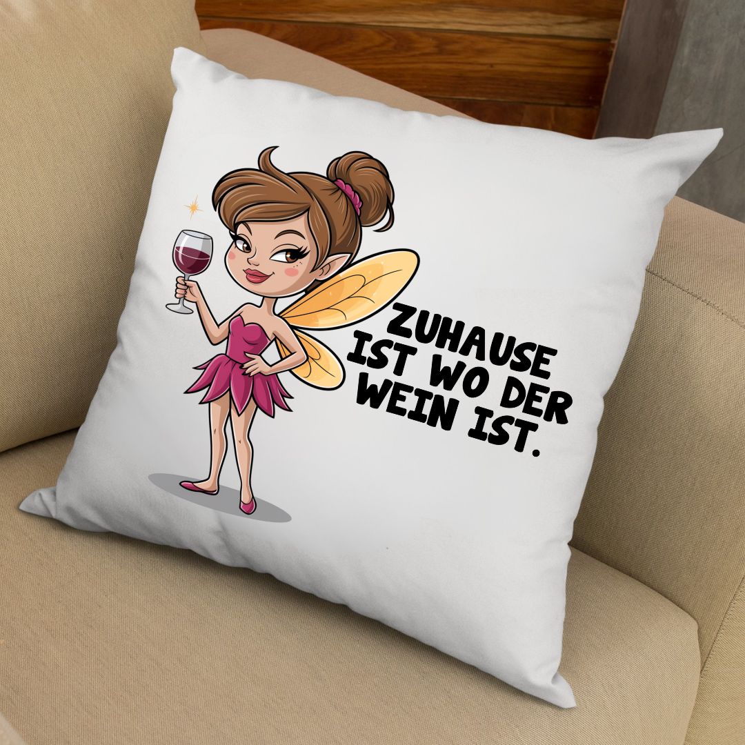 Zuhause wo der Wein ist - Kissen