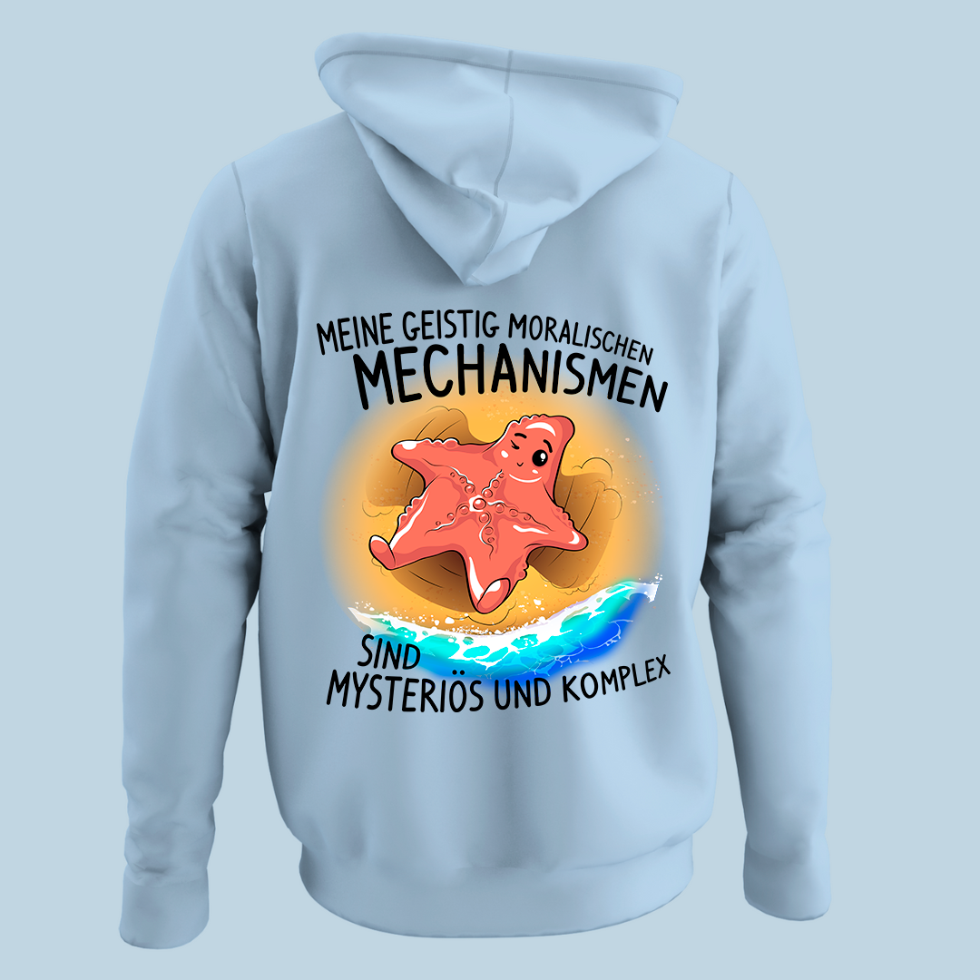 Moralische Mechanismen - Hoodie Unisex Rückendruck