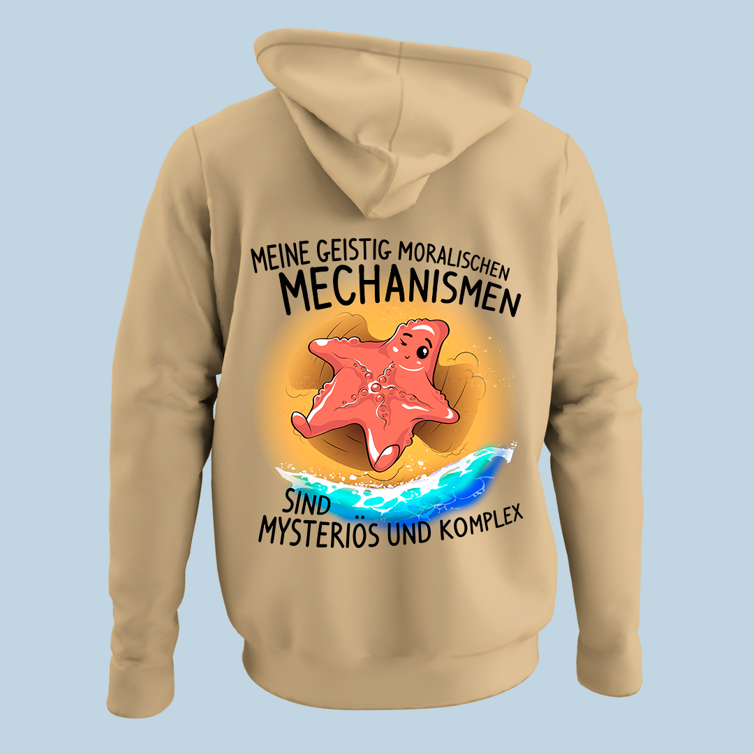 Moralische Mechanismen - Hoodie Unisex Rückendruck