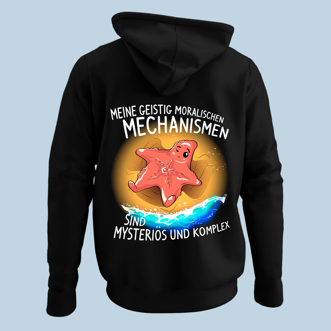 Moralische Mechanismen - Hoodie Unisex Rückendruck