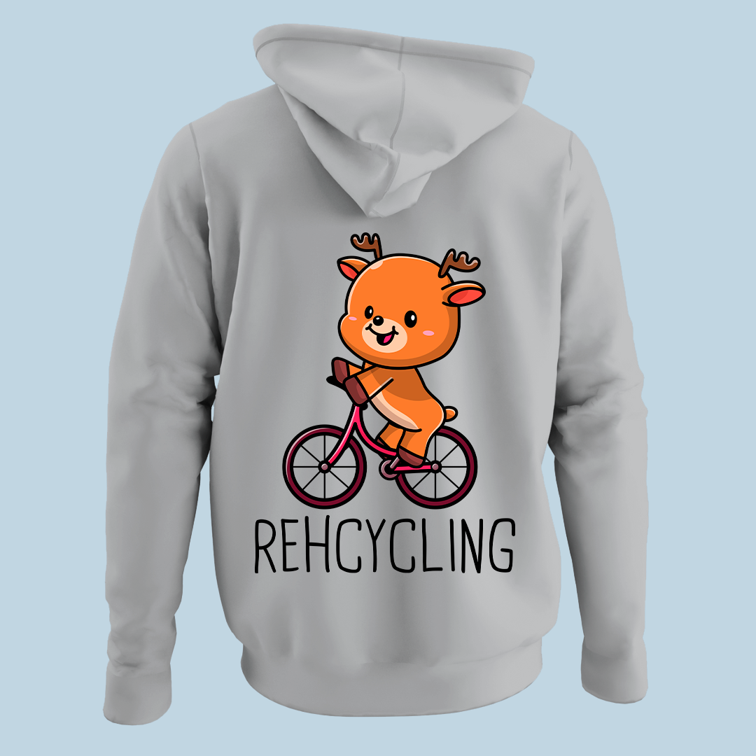 Rehcycling - Hoodie Unisex Rückendruck