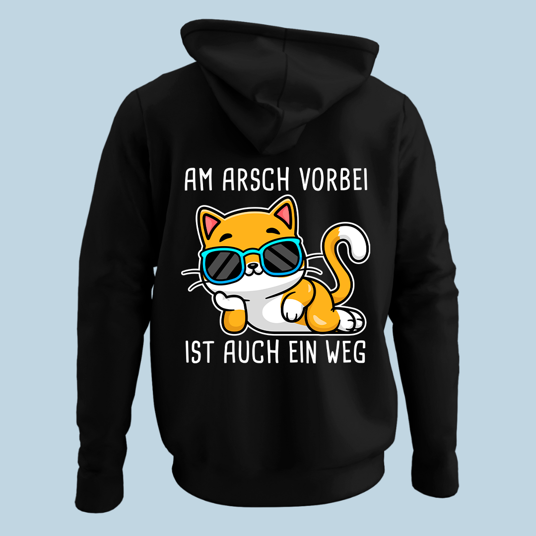 Am Arsch vorbei - Hoodie Unisex Rückendruck