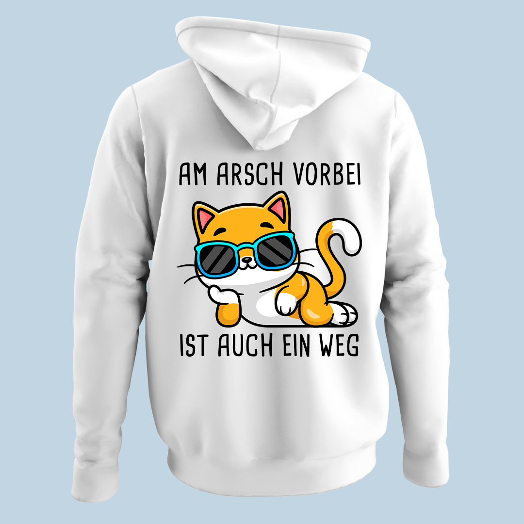 Am Arsch vorbei - Hoodie Unisex Rückendruck