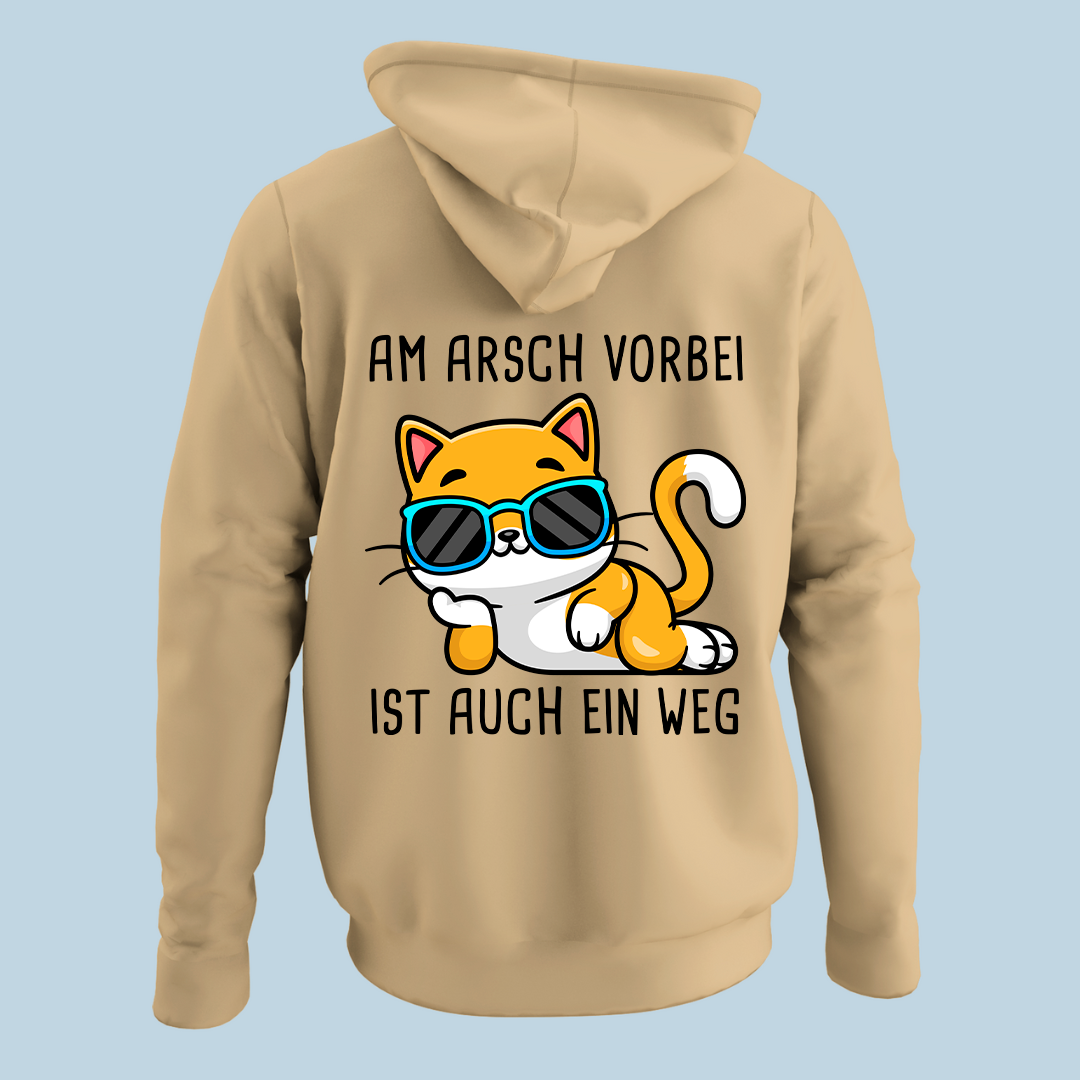 Am Arsch vorbei - Hoodie Unisex Rückendruck