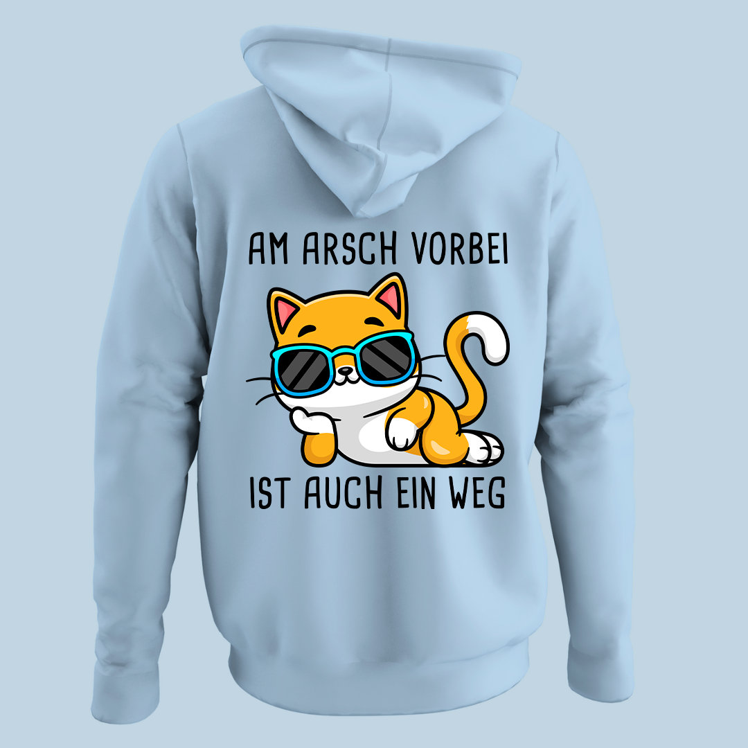 Am Arsch vorbei - Hoodie Unisex Rückendruck