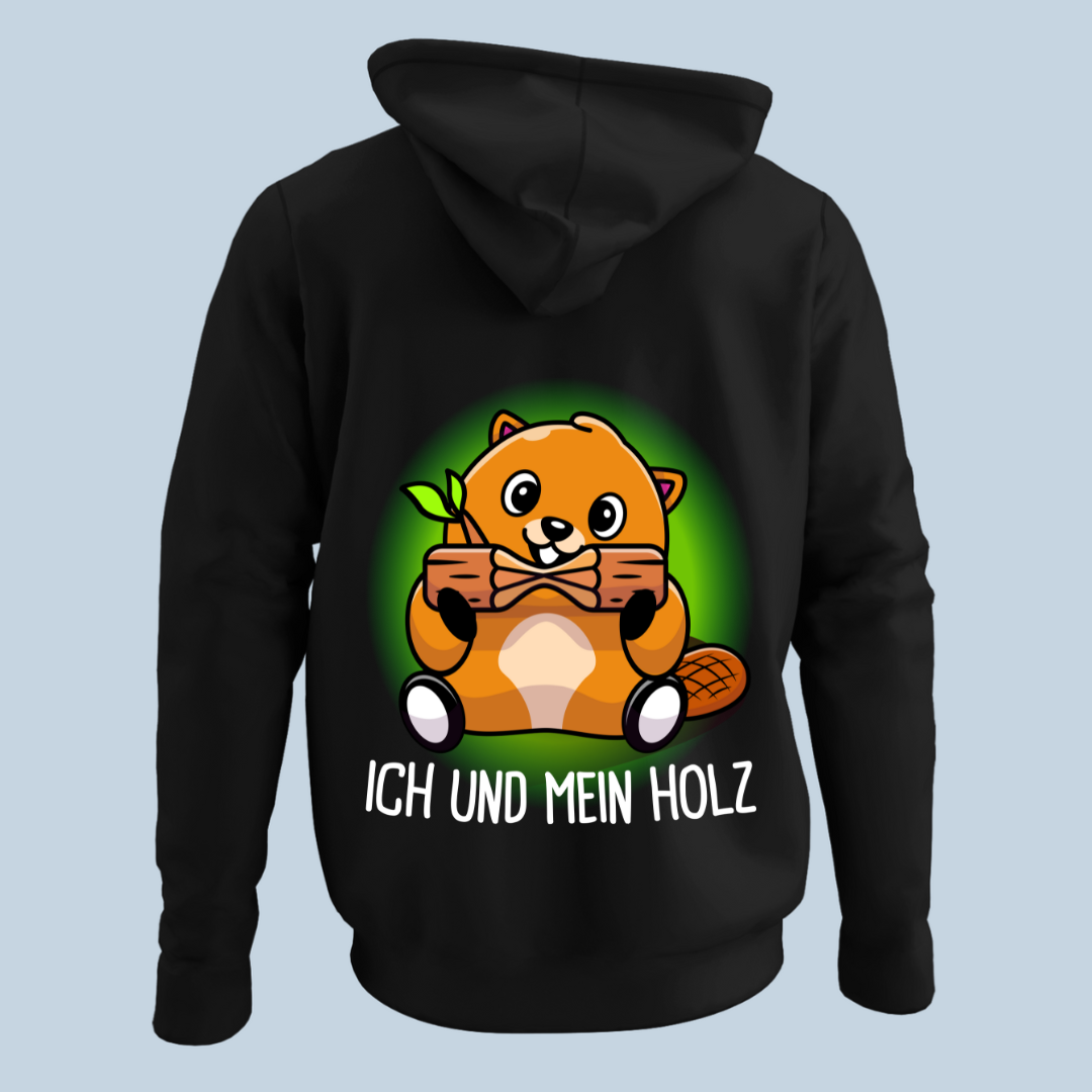 Holz Bieber - Hoodie Unisex Rückendruck