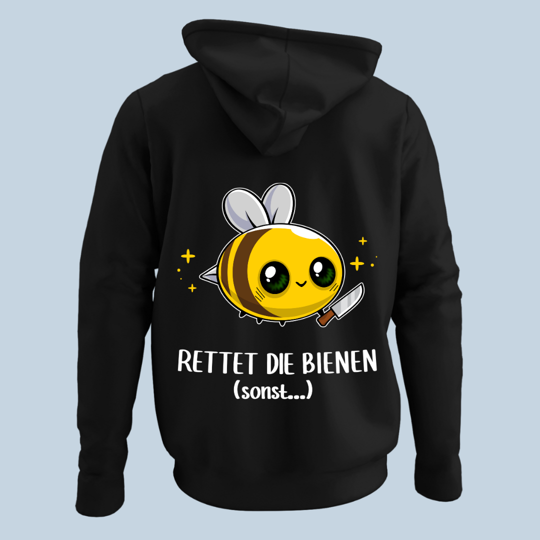 Bienen Rettung - Hoodie Unisex Rückendruck