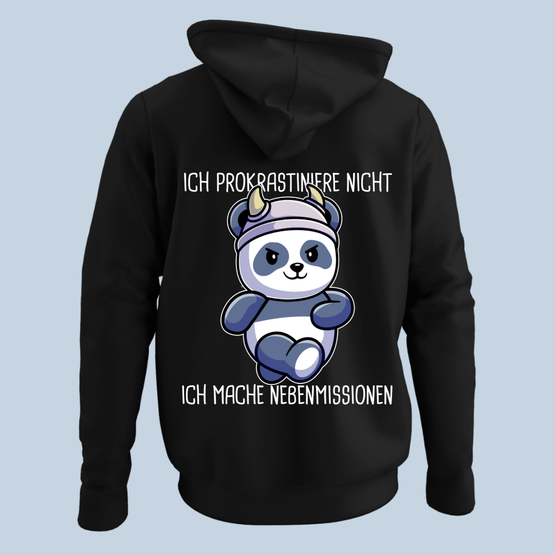 Nebenmissionen Panda - Hoodie Unisex Rückendruck