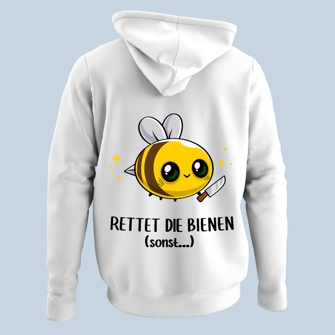 Bienen Rettung - Hoodie Unisex Rückendruck