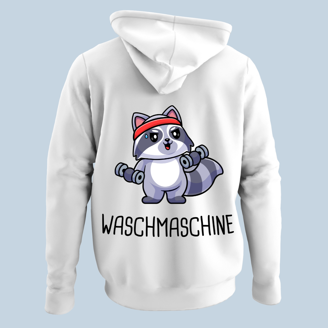 Waschmaschine - Hoodie Unisex Rückendruck