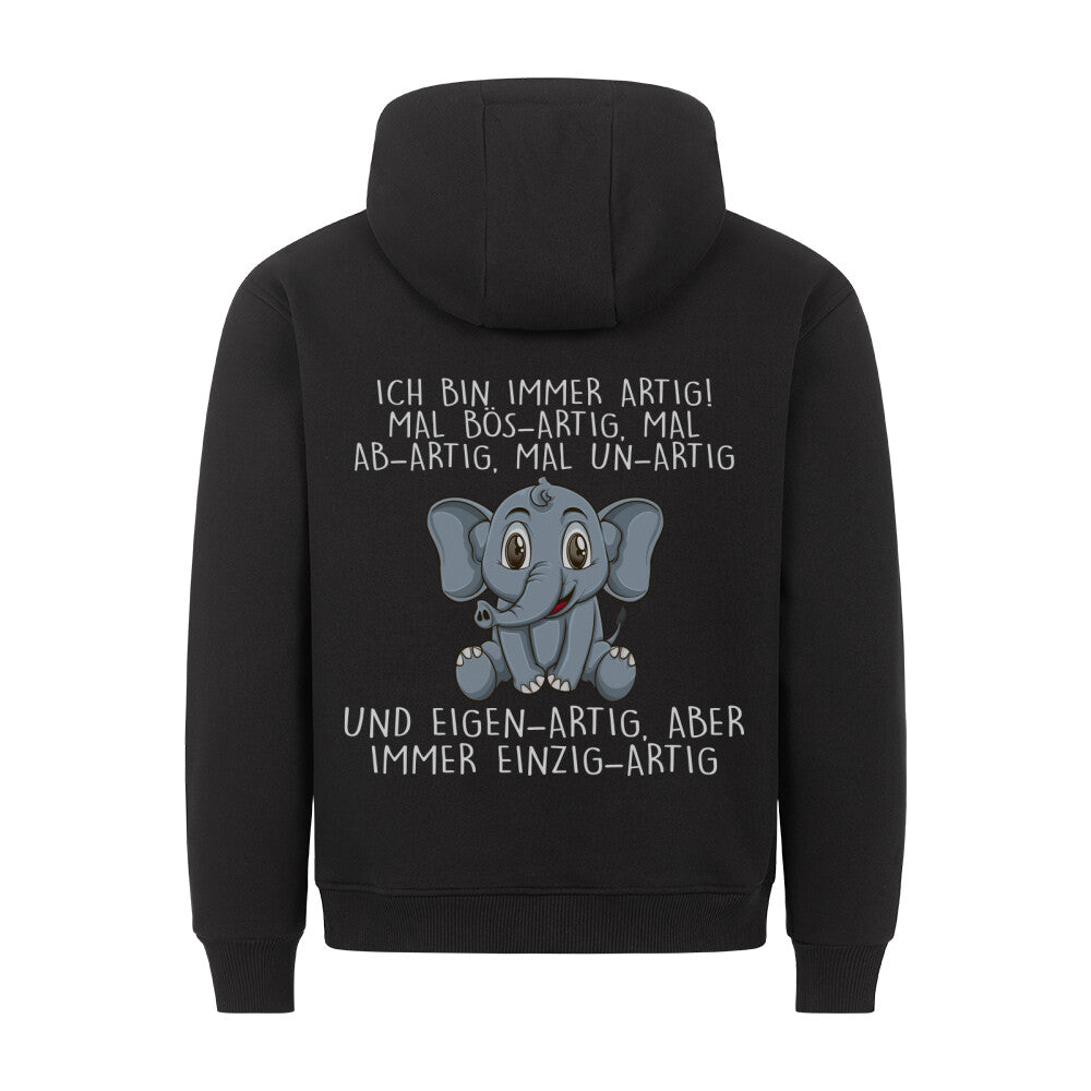 Einzigartig Elefant - Hoodie Unisex Rückendruck