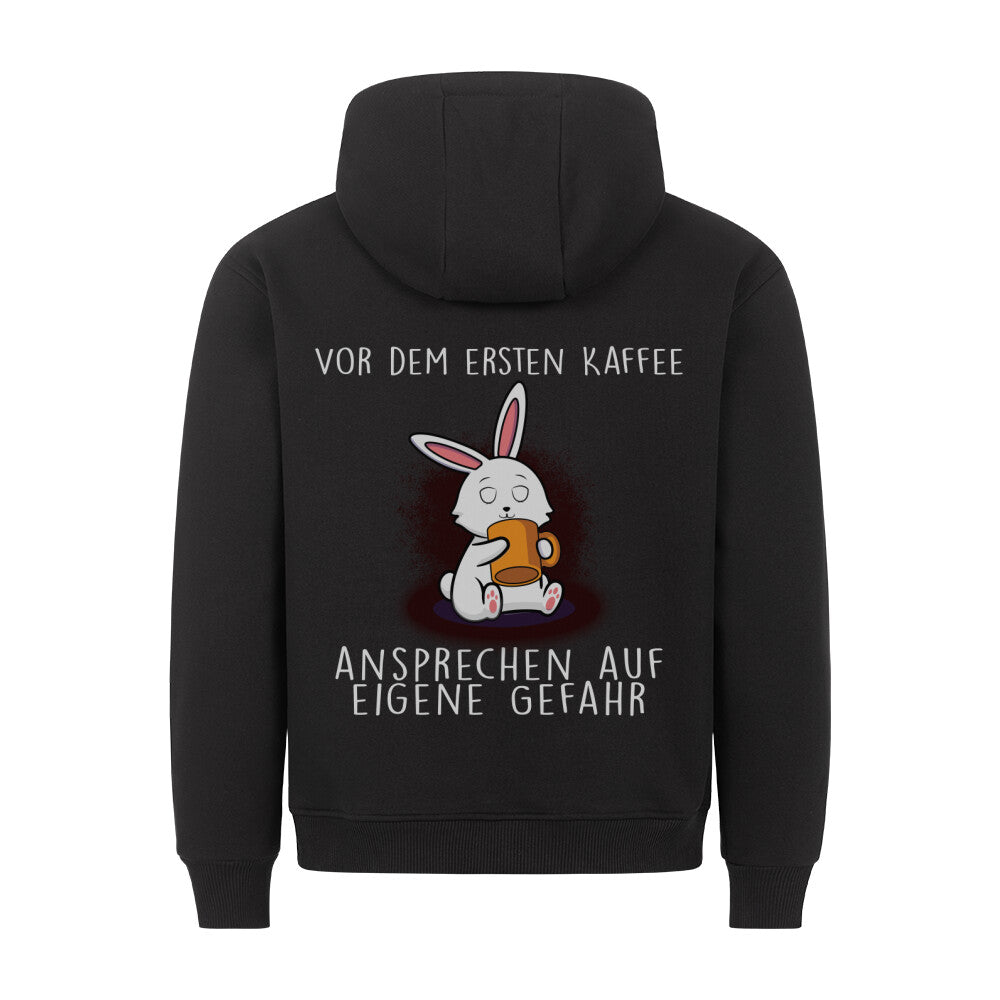 Ansprechen Kaffee Bunny - Hoodie Unisex Rückendruck