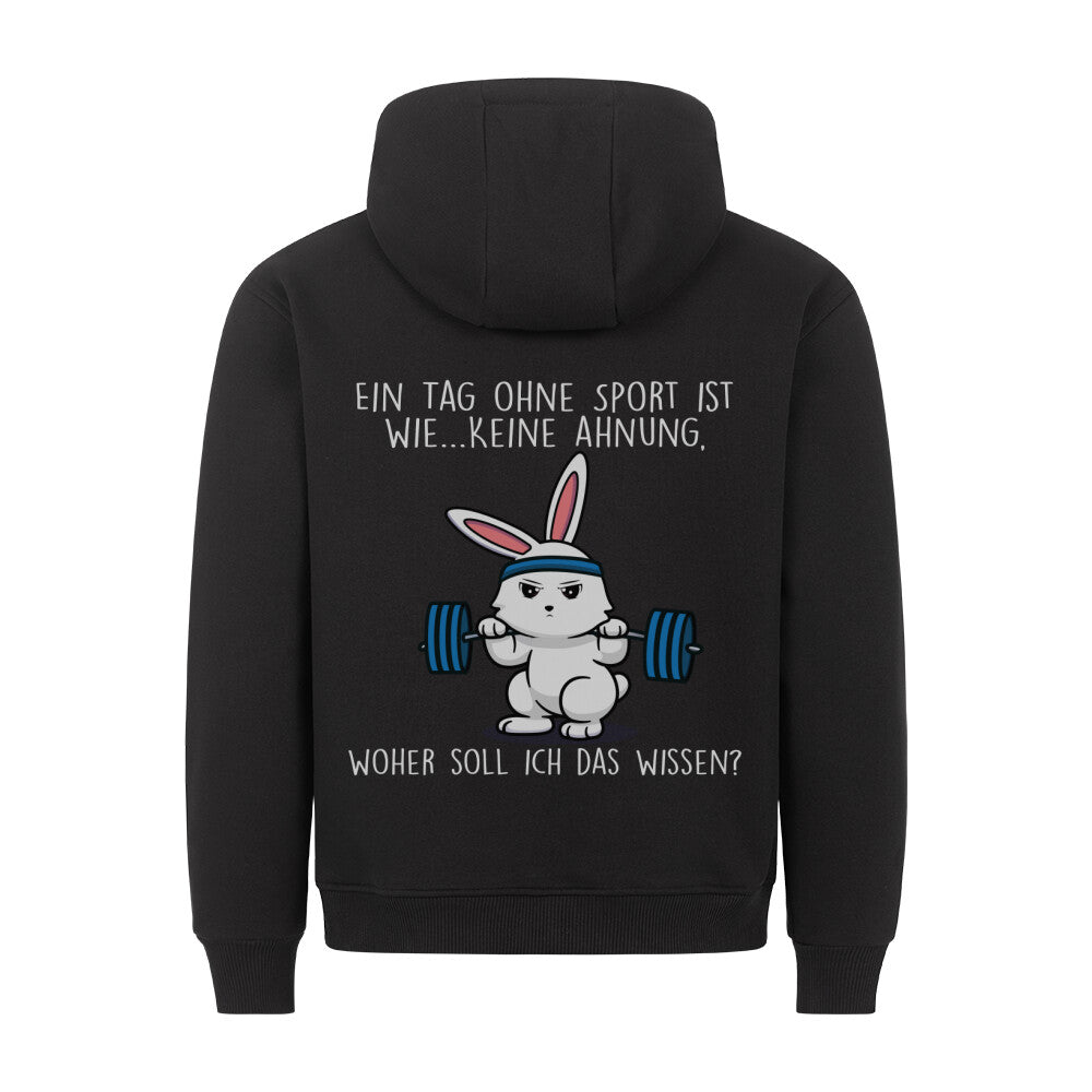 Ohne Sport Bunny - Hoodie Unisex Rückendruck