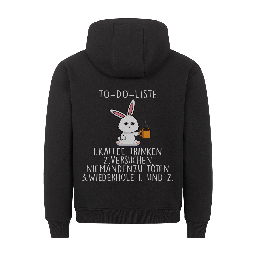 To-Do Bunny 2 - Hoodie Unisex Rückendruck