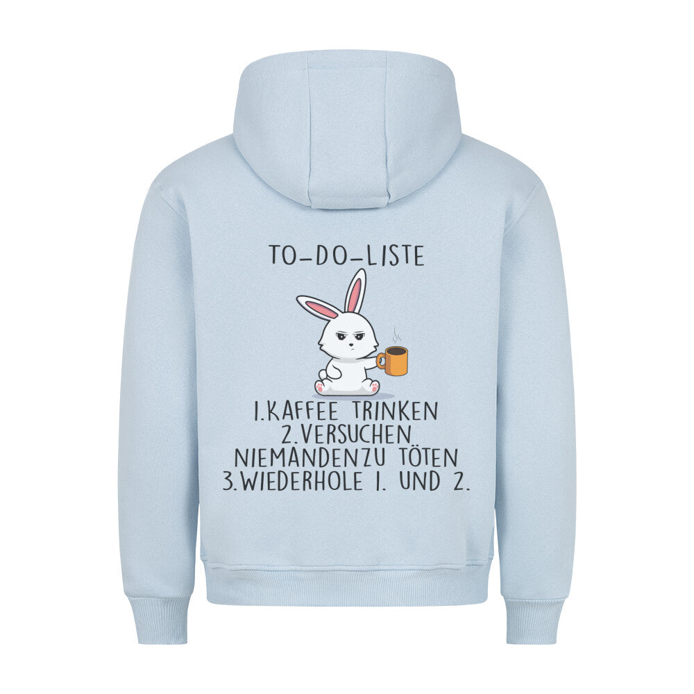 To-Do Bunny 2 - Hoodie Unisex Rückendruck