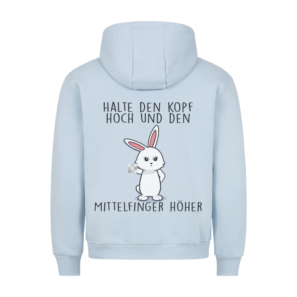 Kopf Hoch Bunny - Hoodie Unisex Rückendruck