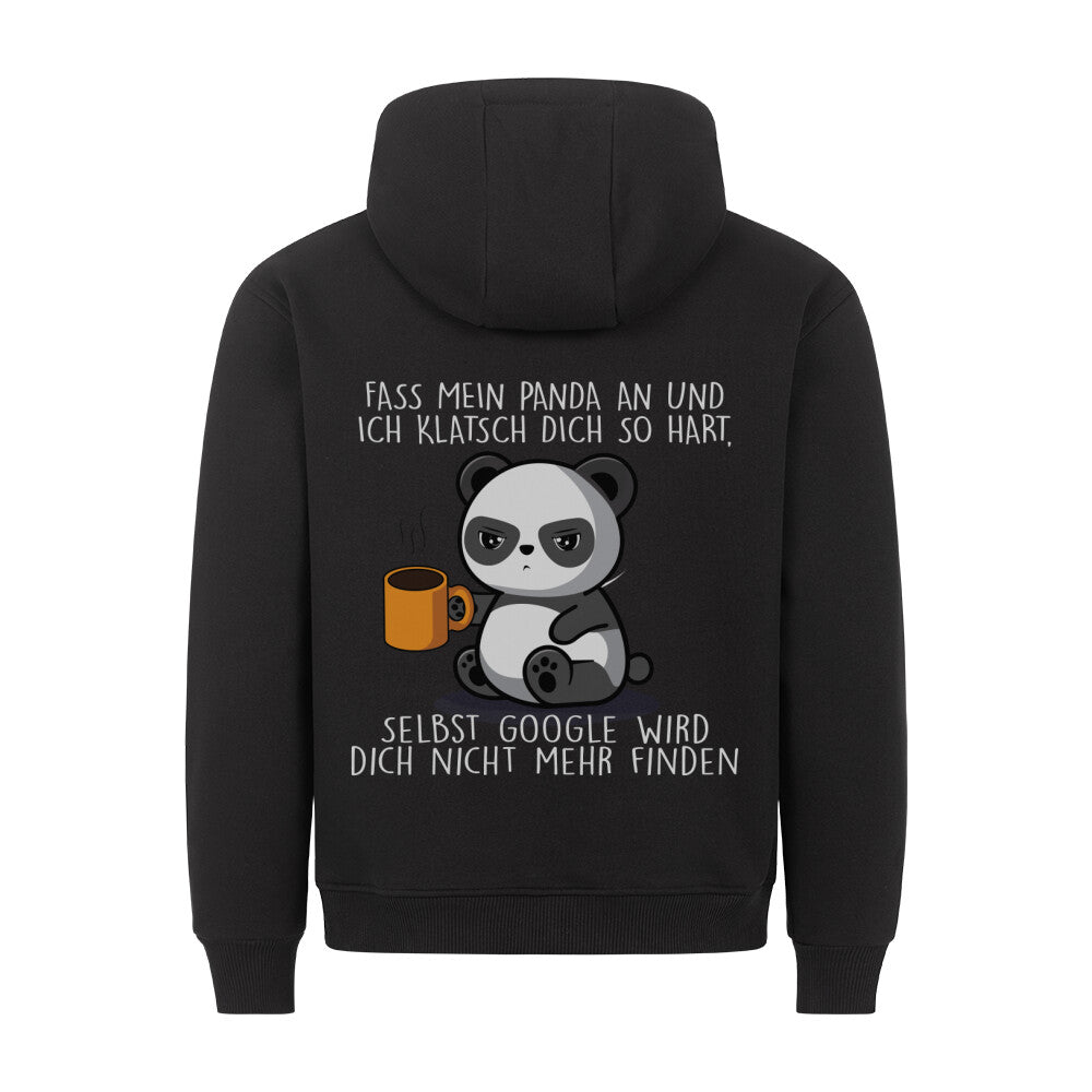 Anfassen Cute Panda - Hoodie Unisex Rückendruck