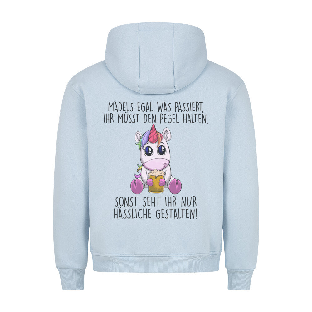 Mädels Einhorn - Hoodie Unisex Rückendruck