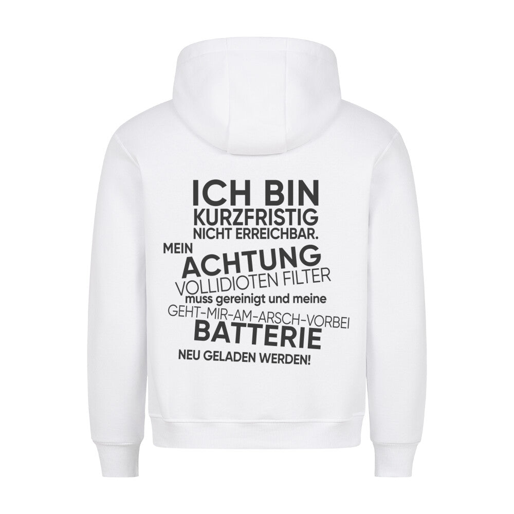 Nicht Erreichbar - Hoodie Unisex Rückendruck