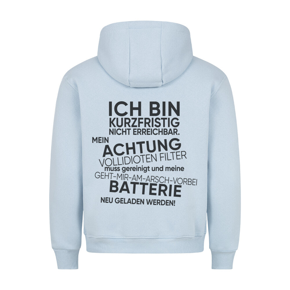 Nicht Erreichbar - Hoodie Unisex Rückendruck