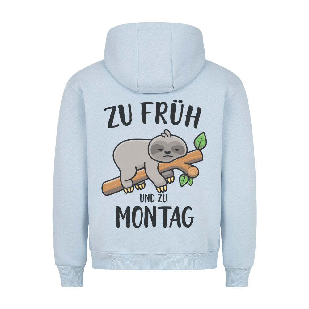 Montag Faultier - Hoodie Unisex Rückendruck