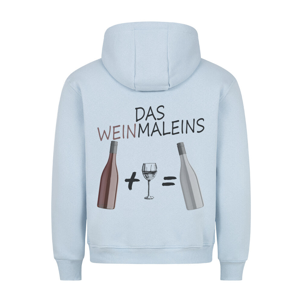 Weinmaleins - Hoodie Unisex Rückendruck