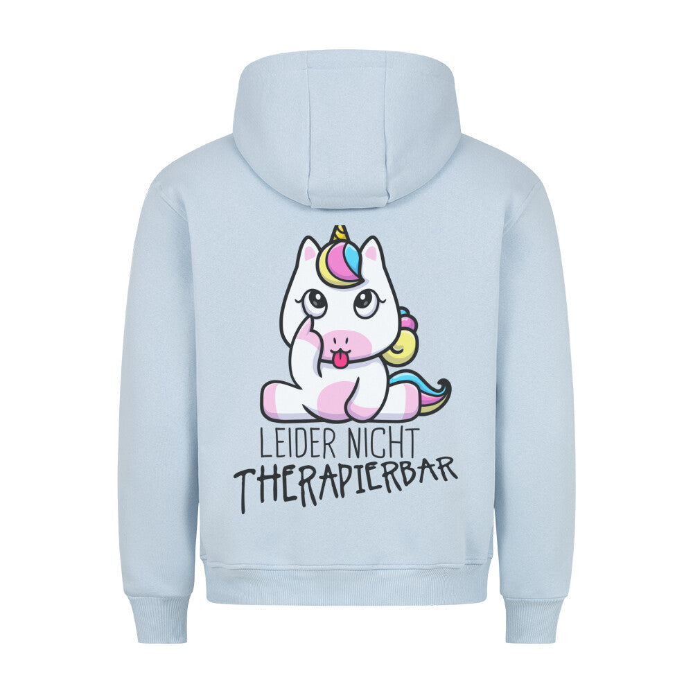 Therapierbar Einhorn - Hoodie Unisex Rückendruck