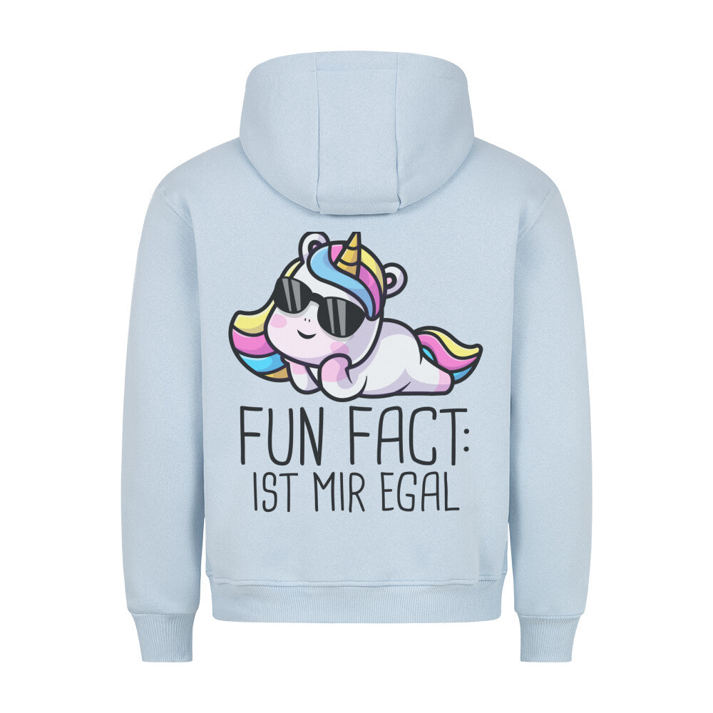 Fun Fact Einhorn - Hoodie Unisex Rückendruck