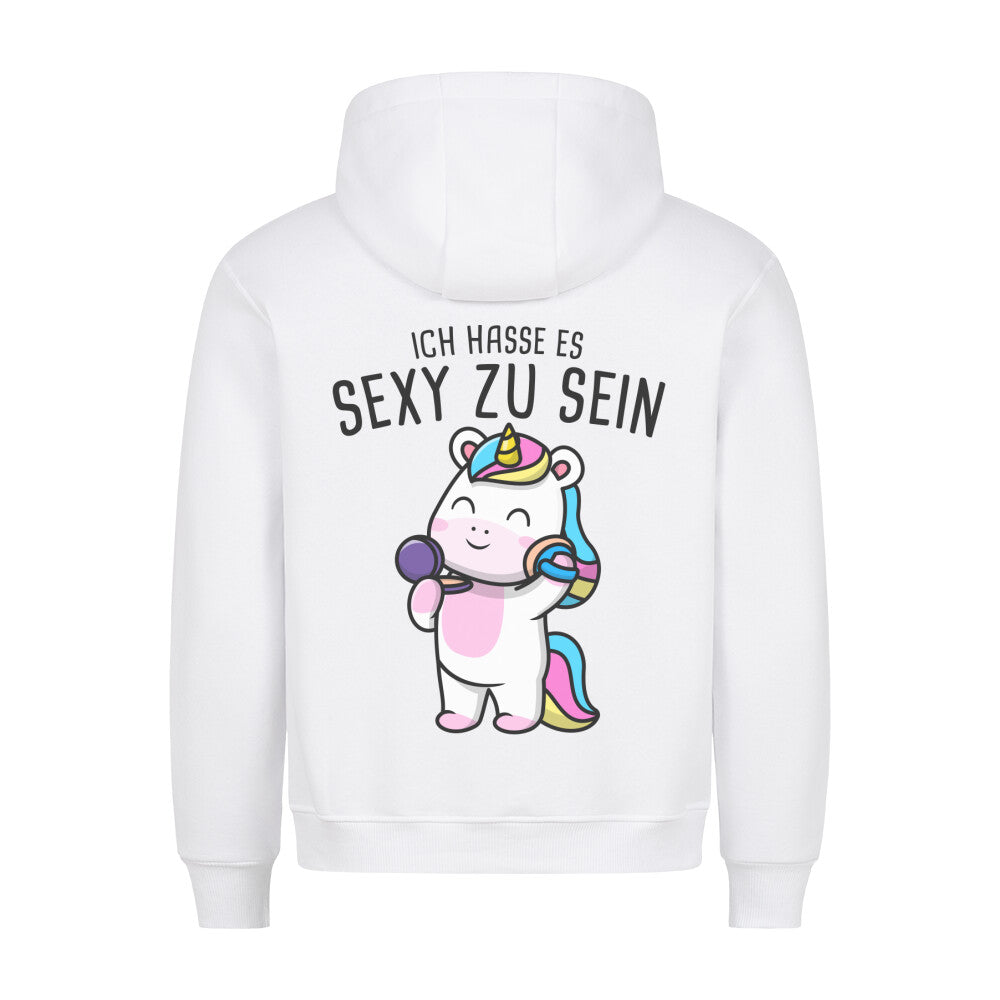 Sexy Einhorn - Hoodie Unisex Rückendruck