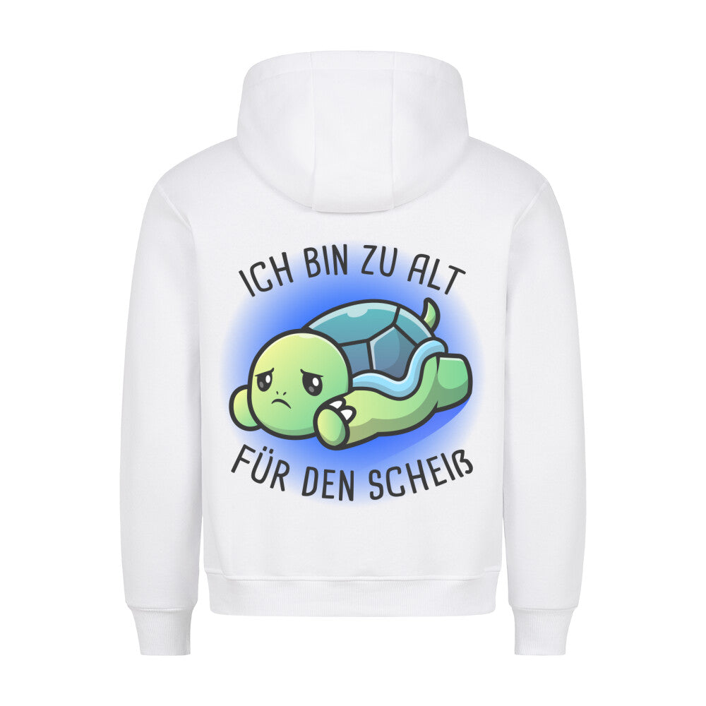 Ich bin zu alt Schildkröte - Hoodie Unisex Rückendruck