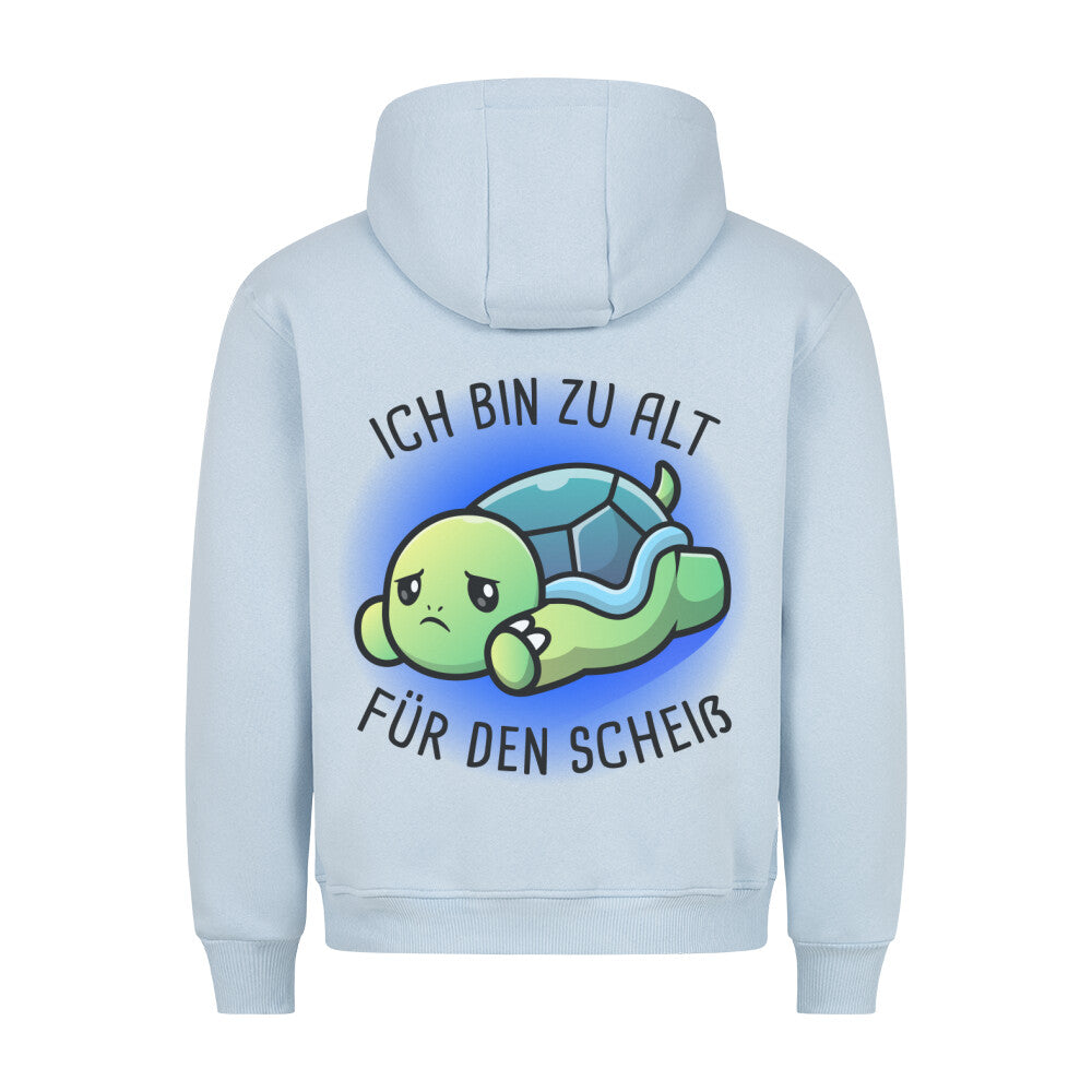 Ich bin zu alt Schildkröte - Hoodie Unisex Rückendruck