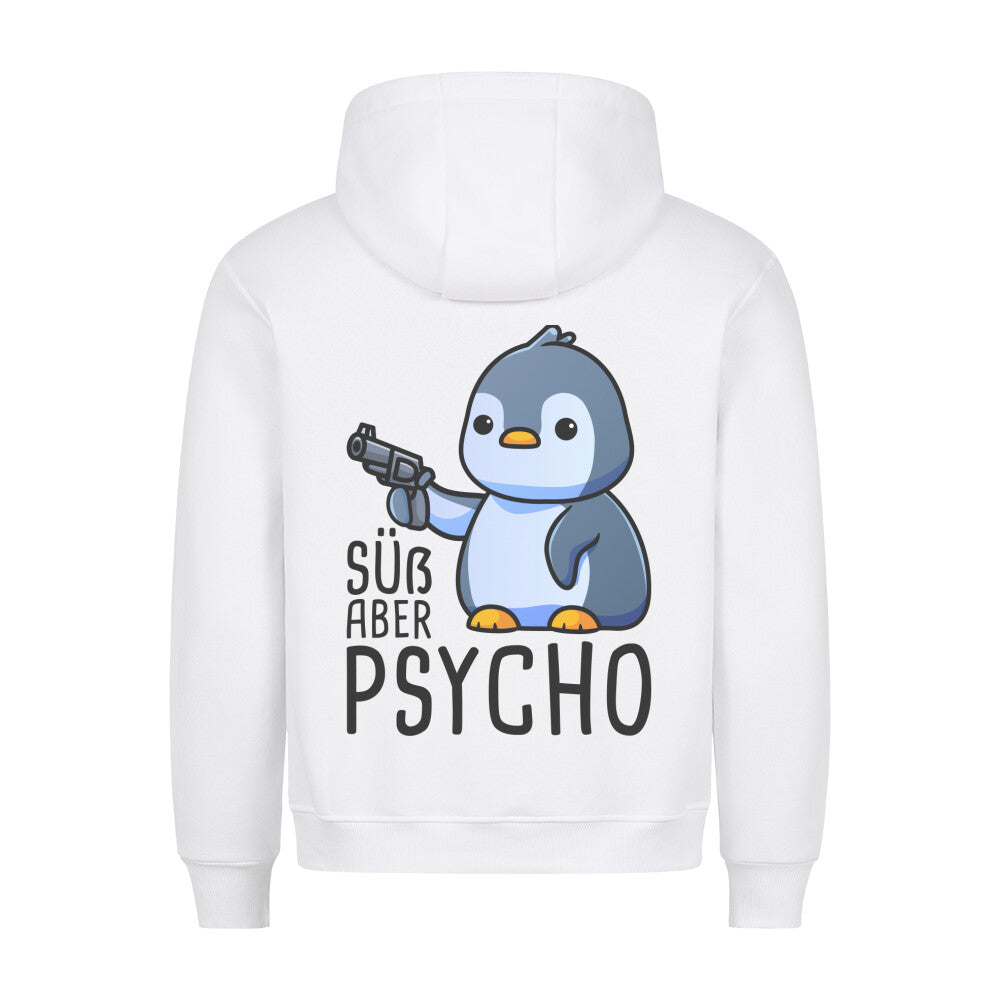 Süß aber Psycho Pinguin - Hoodie Unisex Rückendruck