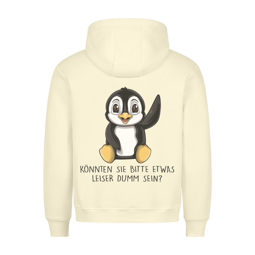 Leise Pinguin - Hoodie Unisex Rückendruck