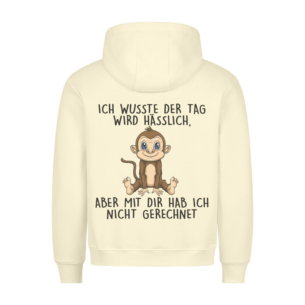 Hässlich Affe - Hoodie Unisex Rückendruck