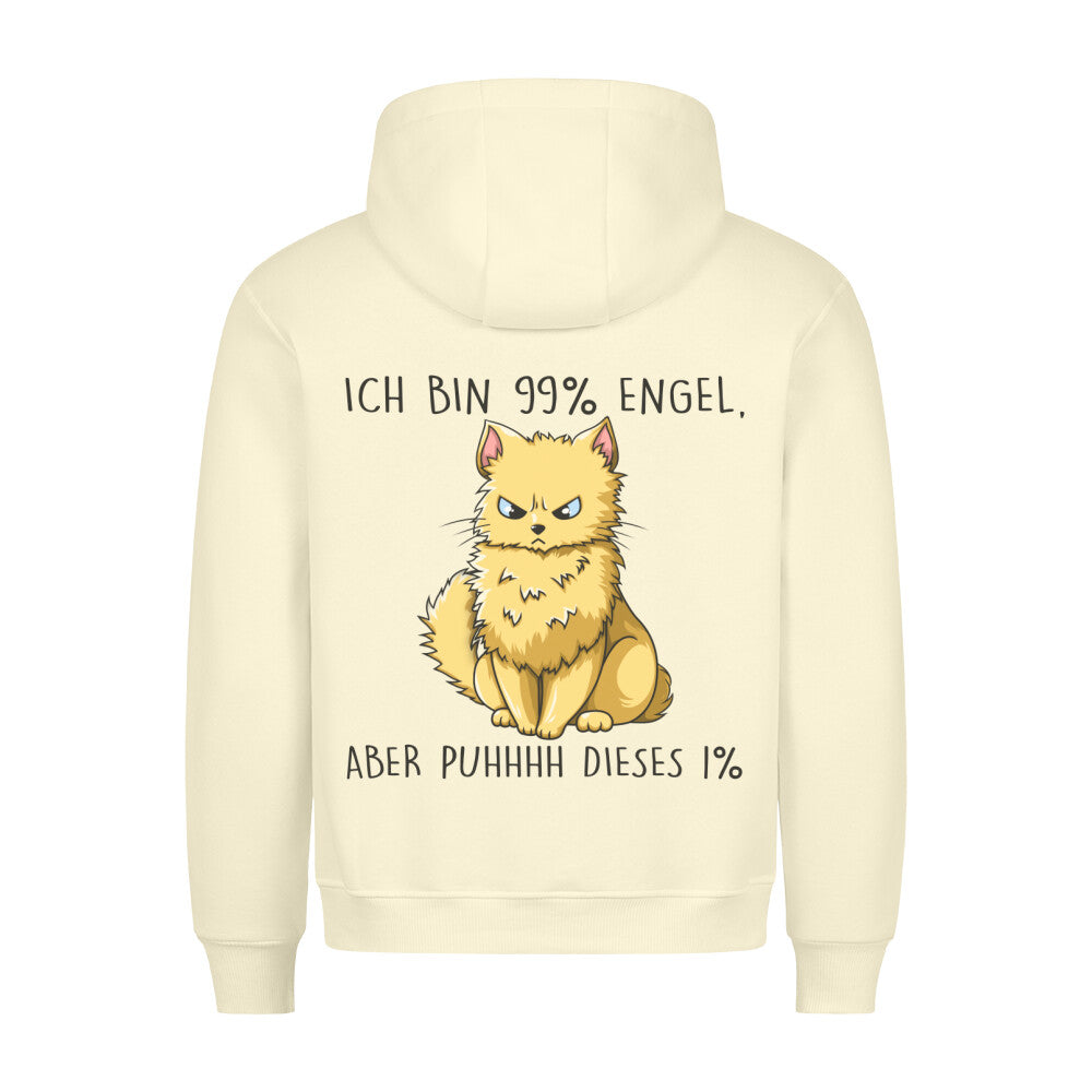 Engel Katze - Hoodie Unisex Rückendruck