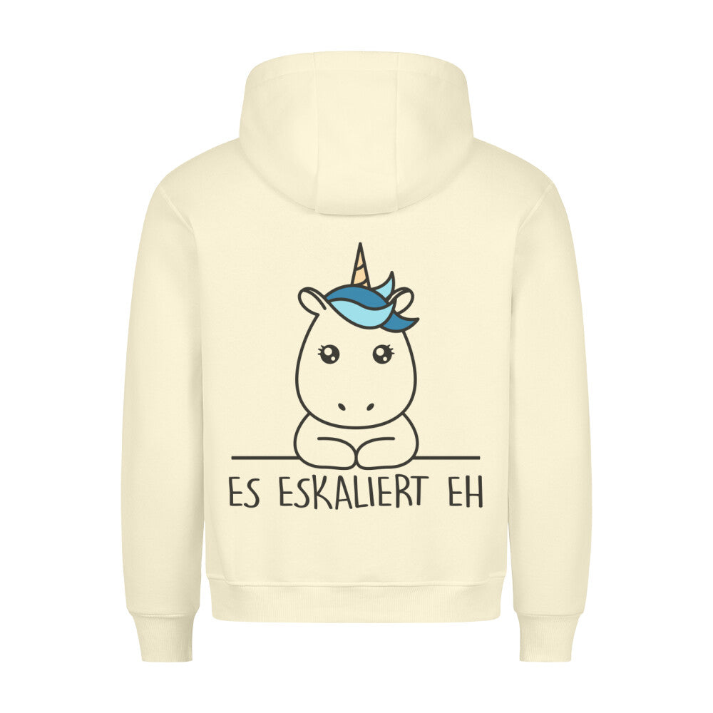 Eskalation Simple Einhorn - Hoodie Unisex Rückendruck