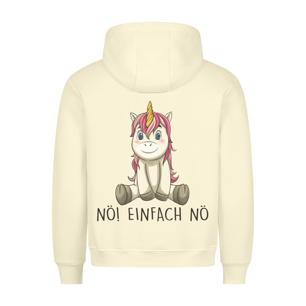 Nö! Einhorn 3 - Hoodie Unisex Rückendruck