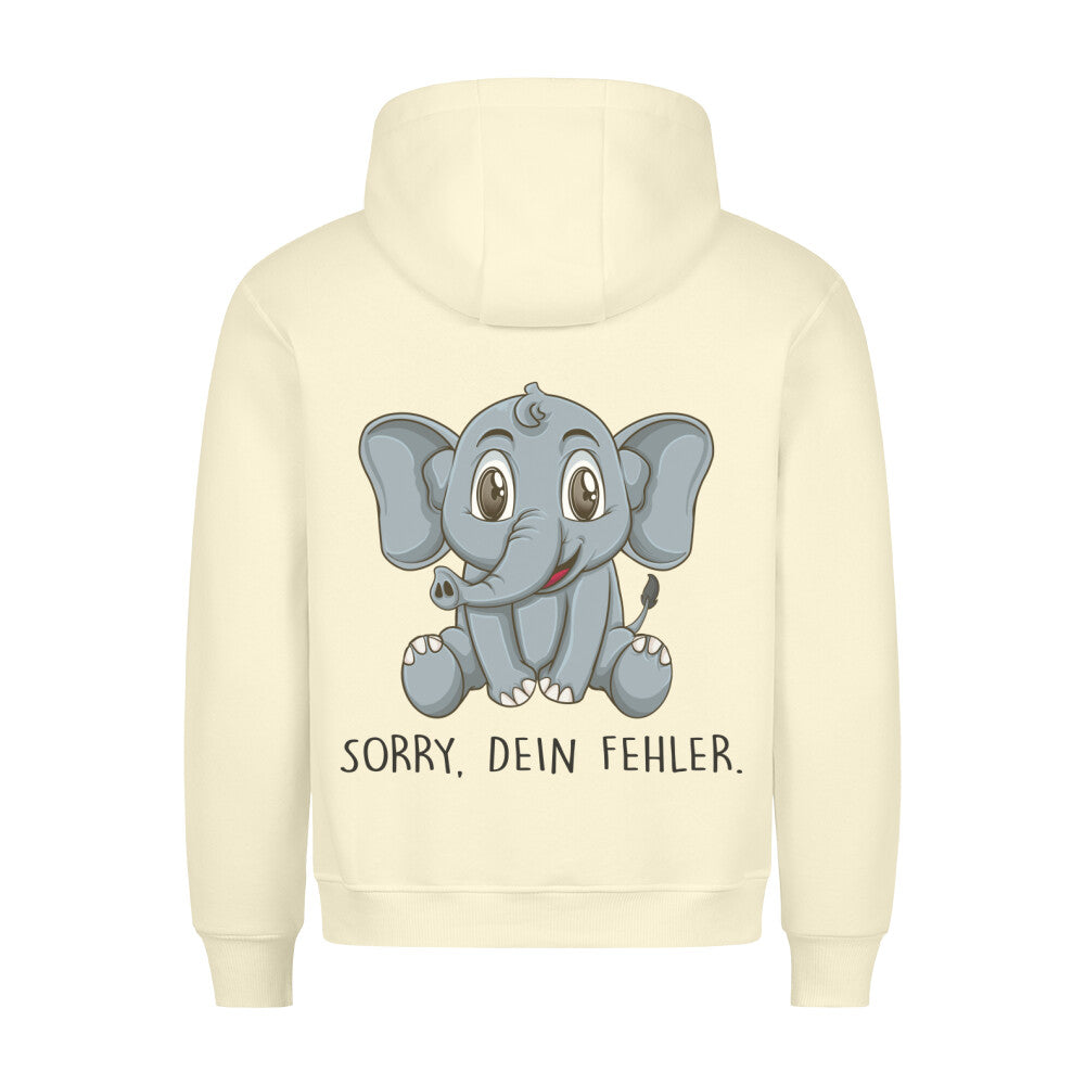 Dein Fehler Elefant - Hoodie Unisex Rückendruck