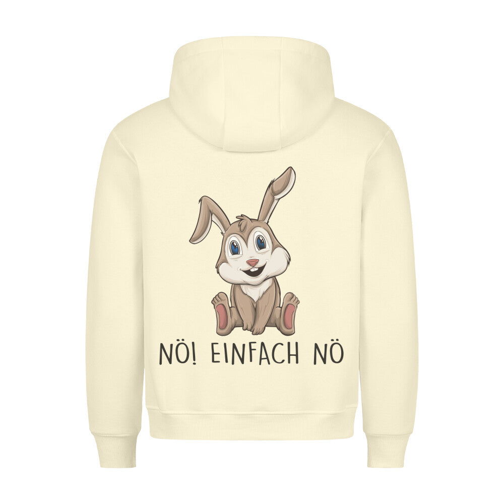 Nö! Bunny - Hoodie Unisex Rückendruck