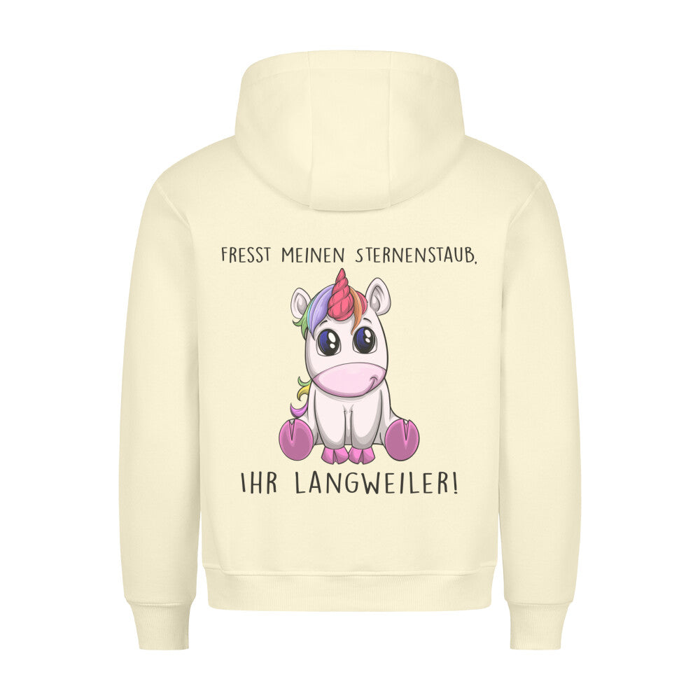 Langweiler Einhorn - Hoodie Unisex Rückendruck