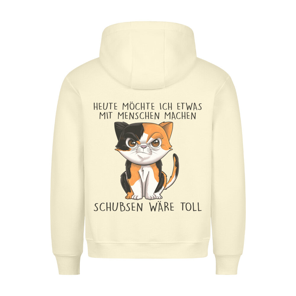 Schubsen Kätzchen - Hoodie Unisex Rückendruck