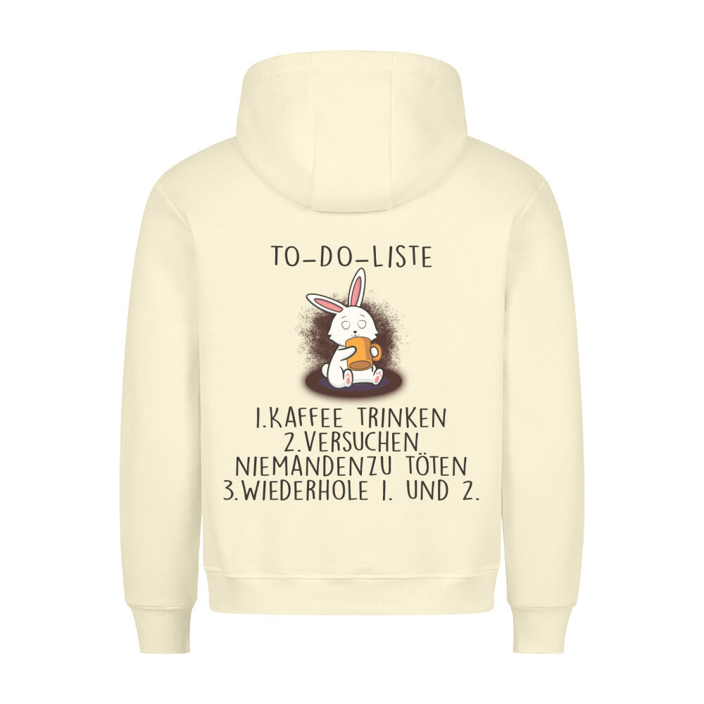 To-Do Bunny - Hoodie Unisex Rückendruck