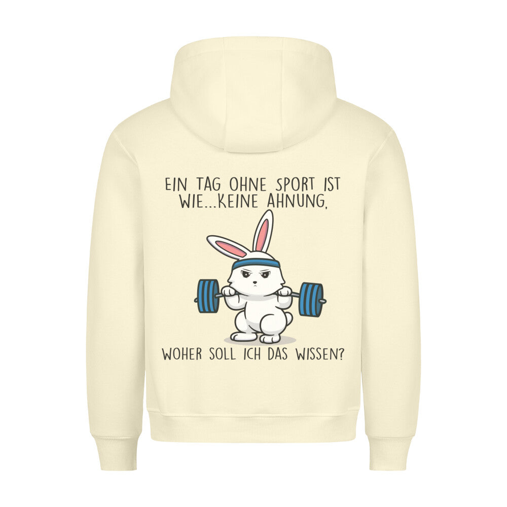 Ohne Sport Bunny - Hoodie Unisex Rückendruck