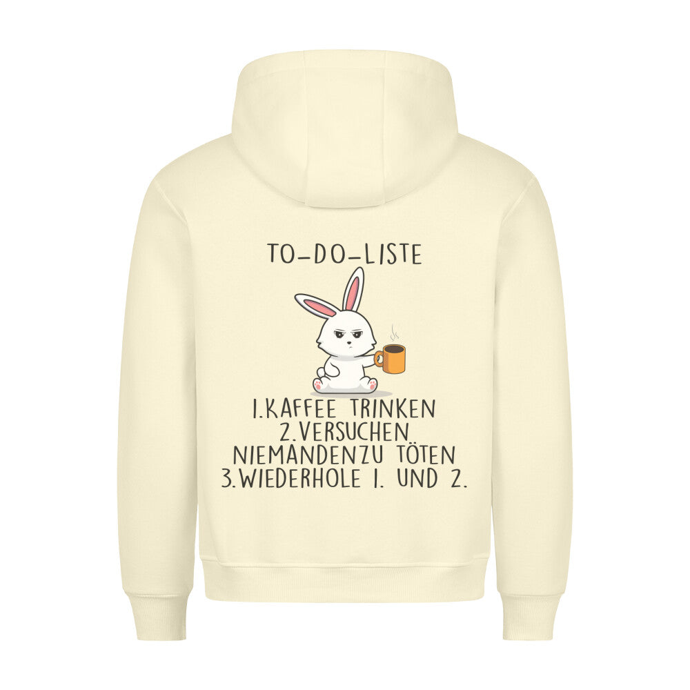 To-Do Bunny 2 - Hoodie Unisex Rückendruck